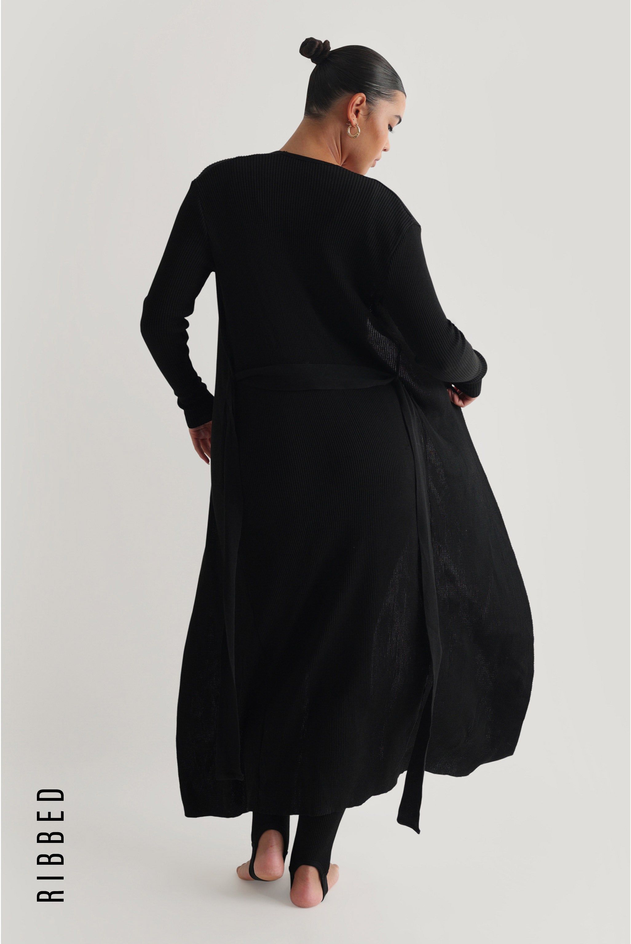 The Lounger Three Piece Ribbed Set - Black sold by My outfit online product image thumbnail 4