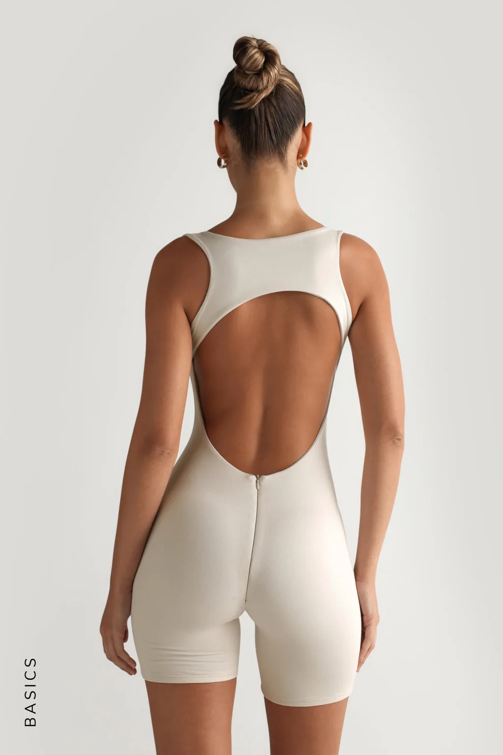 Racer Back Romper - Soft Beige sold by My outfit online product image thumbnail 5