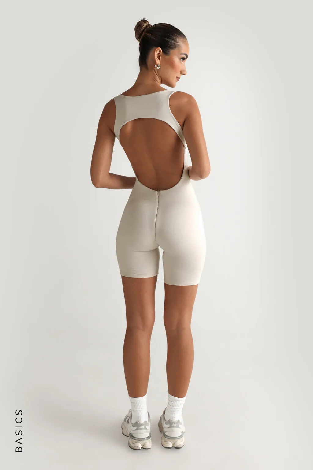 Racer Back Romper - Soft Beige sold by My outfit online product image thumbnail 4
