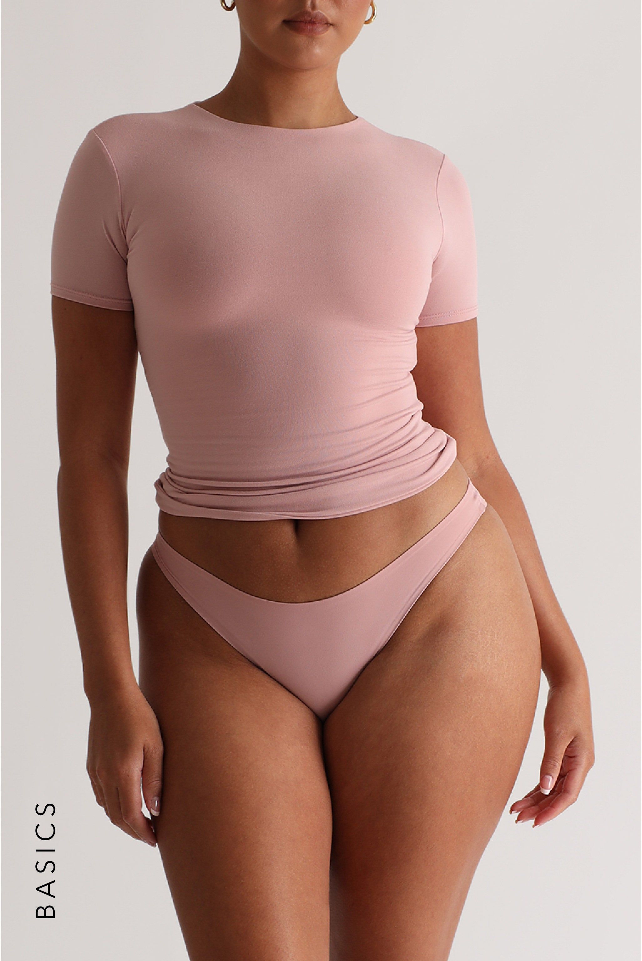 Mist Short Sleeve T-Shirt - Light Rose sold by My outfit online