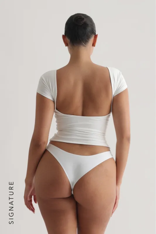 Cloud Low Back T-Shirt - White sold by My outfit online