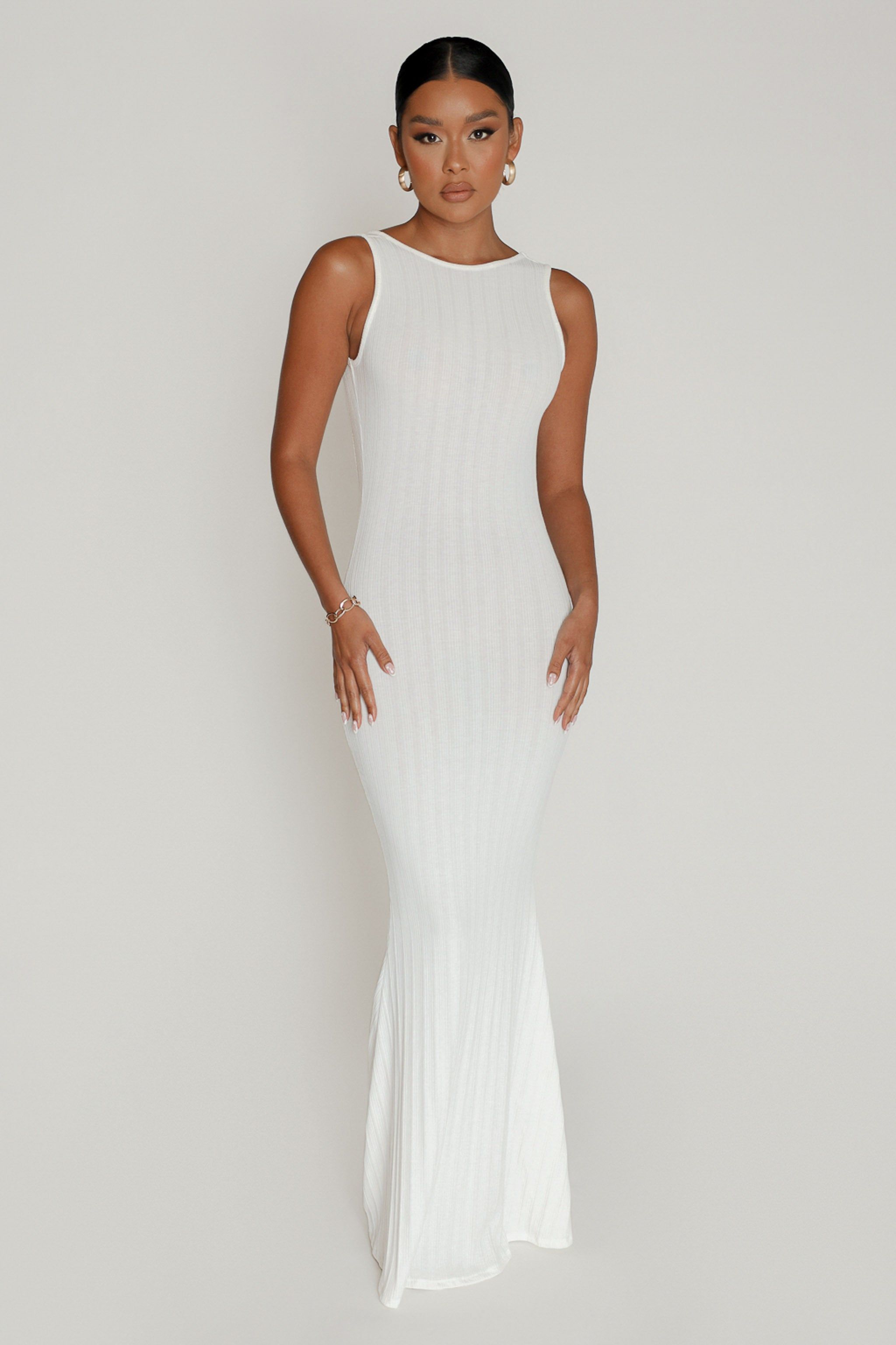 Monte Carlo Backless Maxi Dress - White sold by My outfit online product image thumbnail 3