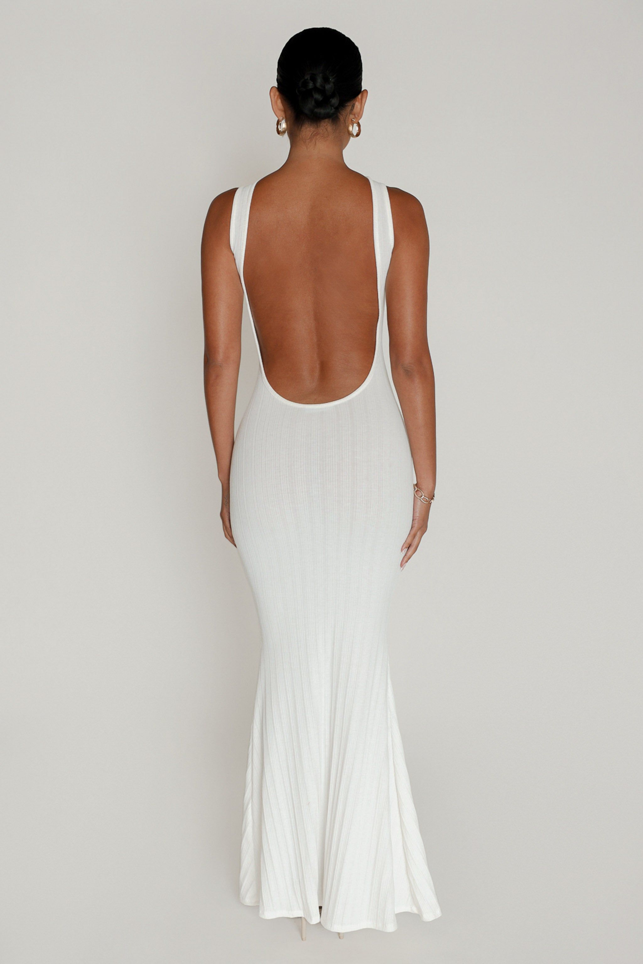 Monte Carlo Backless Maxi Dress - White sold by My outfit online product image thumbnail 2