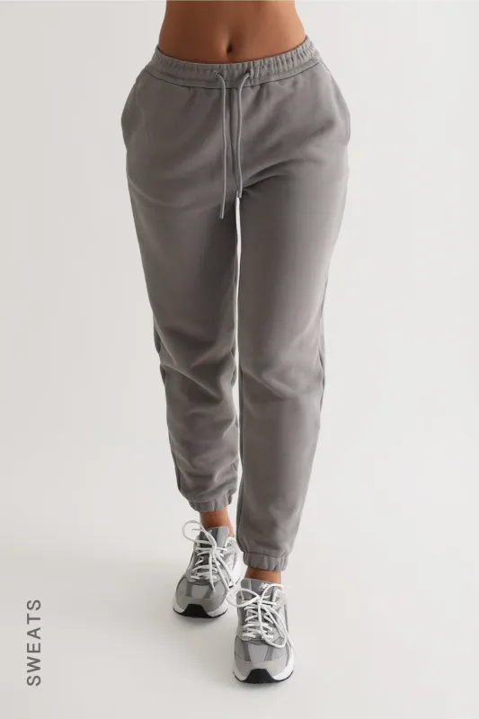 Jogger Fit Custom-Patch Sweatpants - Gray sold by My outfit online