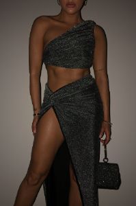 The Sable Glitter Two Piece Set - Black sold by My outfit online
