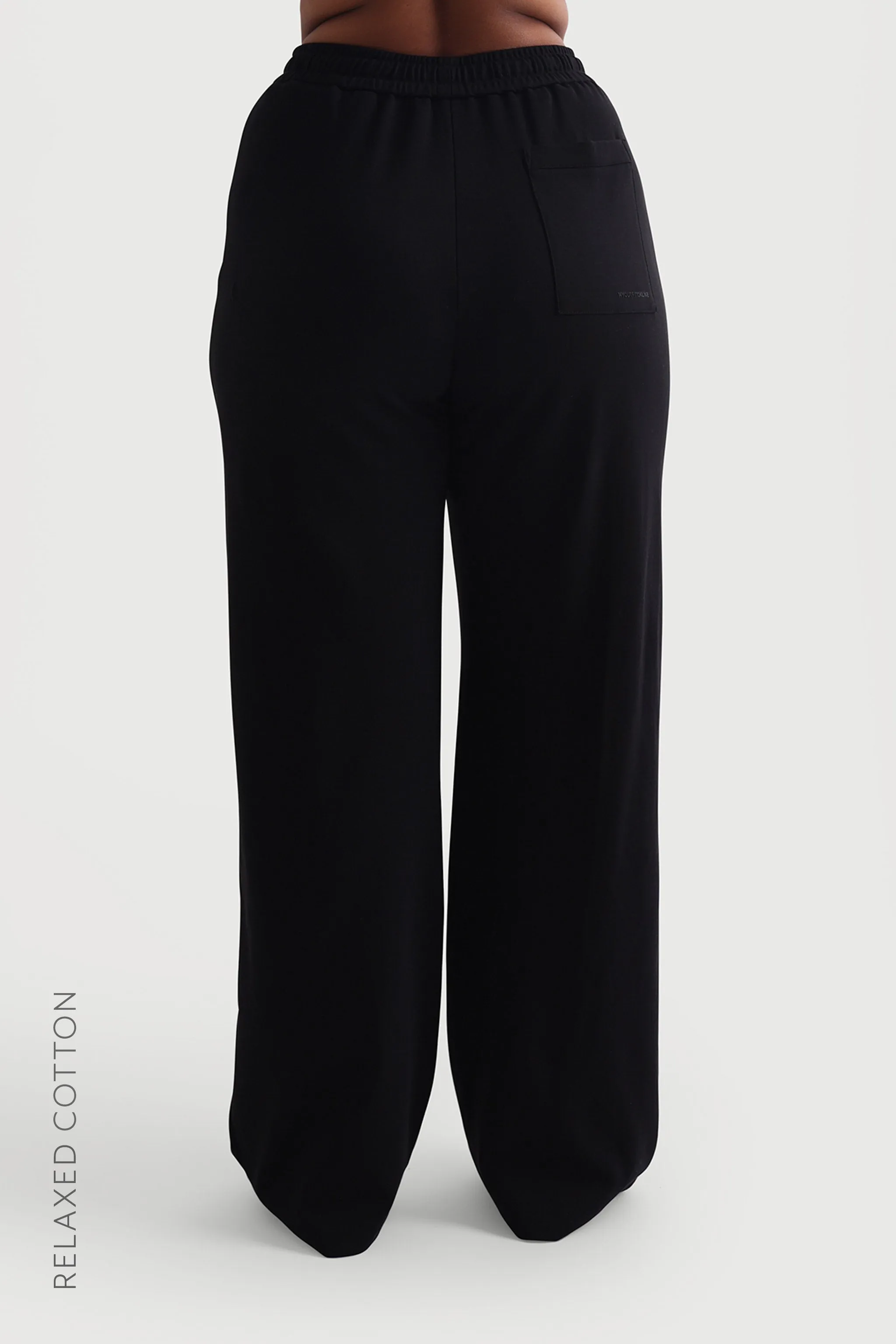 Relaxed Cotton Pants - Black sold by My outfit online product image thumbnail 2