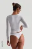 V-Shape Long Sleeve T-Shirt - Light Heather Gray sold by My outfit online