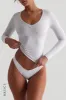 V-Shape Long Sleeve T-Shirt - Light Heather Gray sold by My outfit online