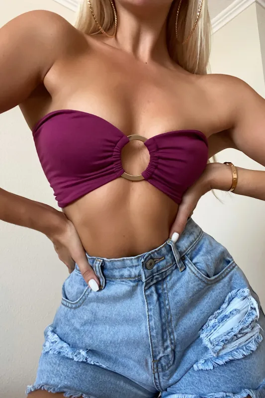 A Versatile Crop Top- Magenta sold by My outfit online