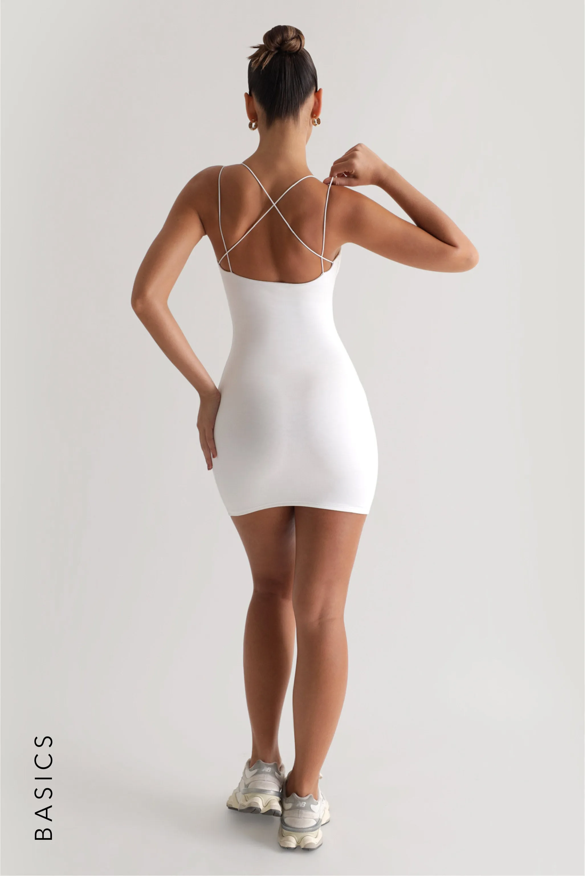 String Crossback Mini Dress - White sold by My outfit online product image thumbnail 3