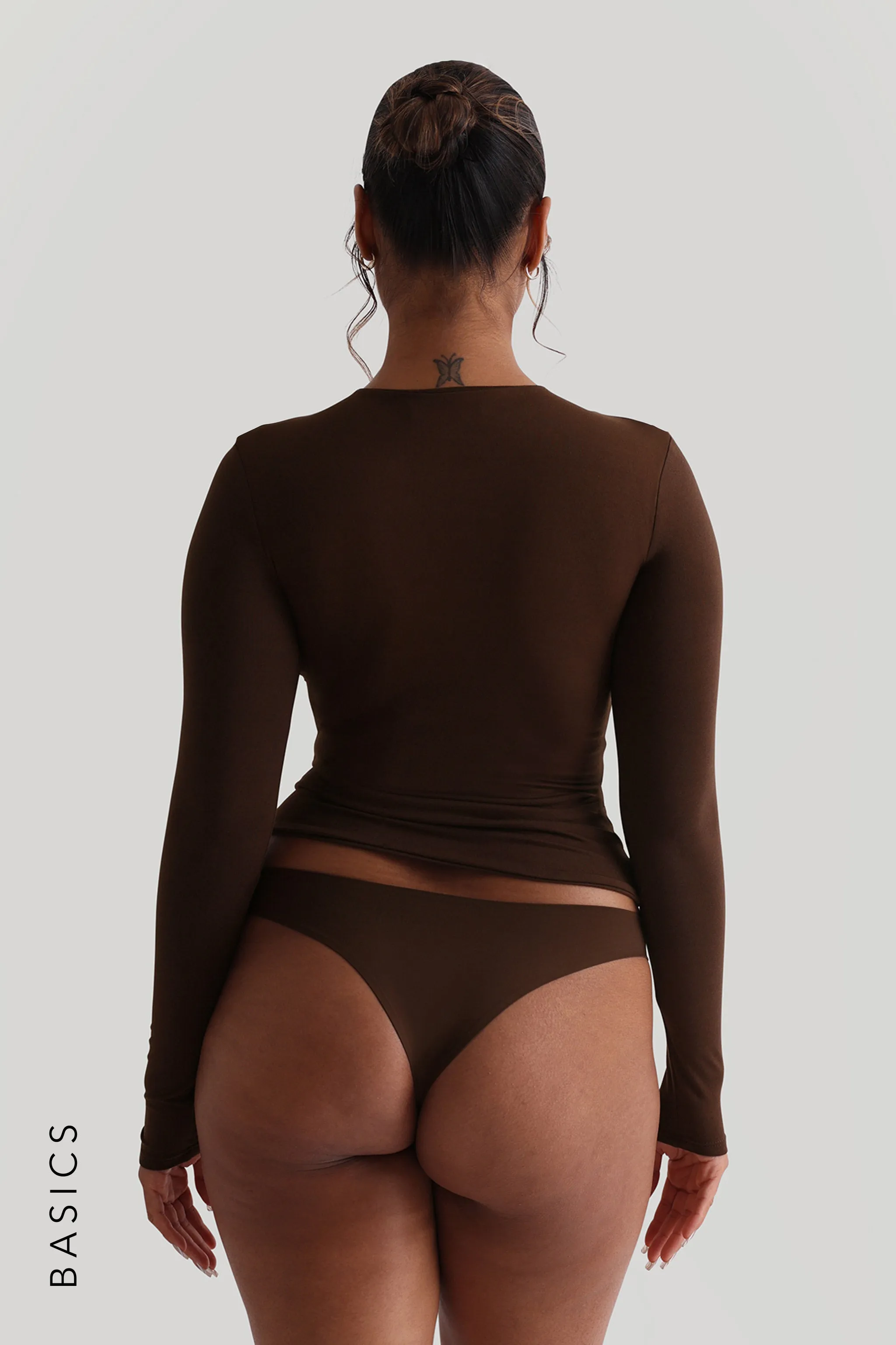 Mist Long Sleeve T-Shirt - Espresso sold by My outfit online product image thumbnail 2