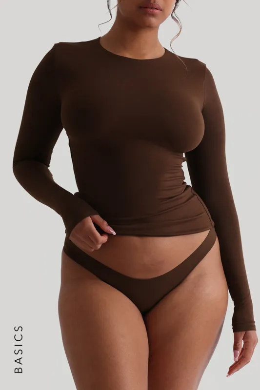 Mist Long Sleeve T-Shirt - Espresso sold by My outfit online