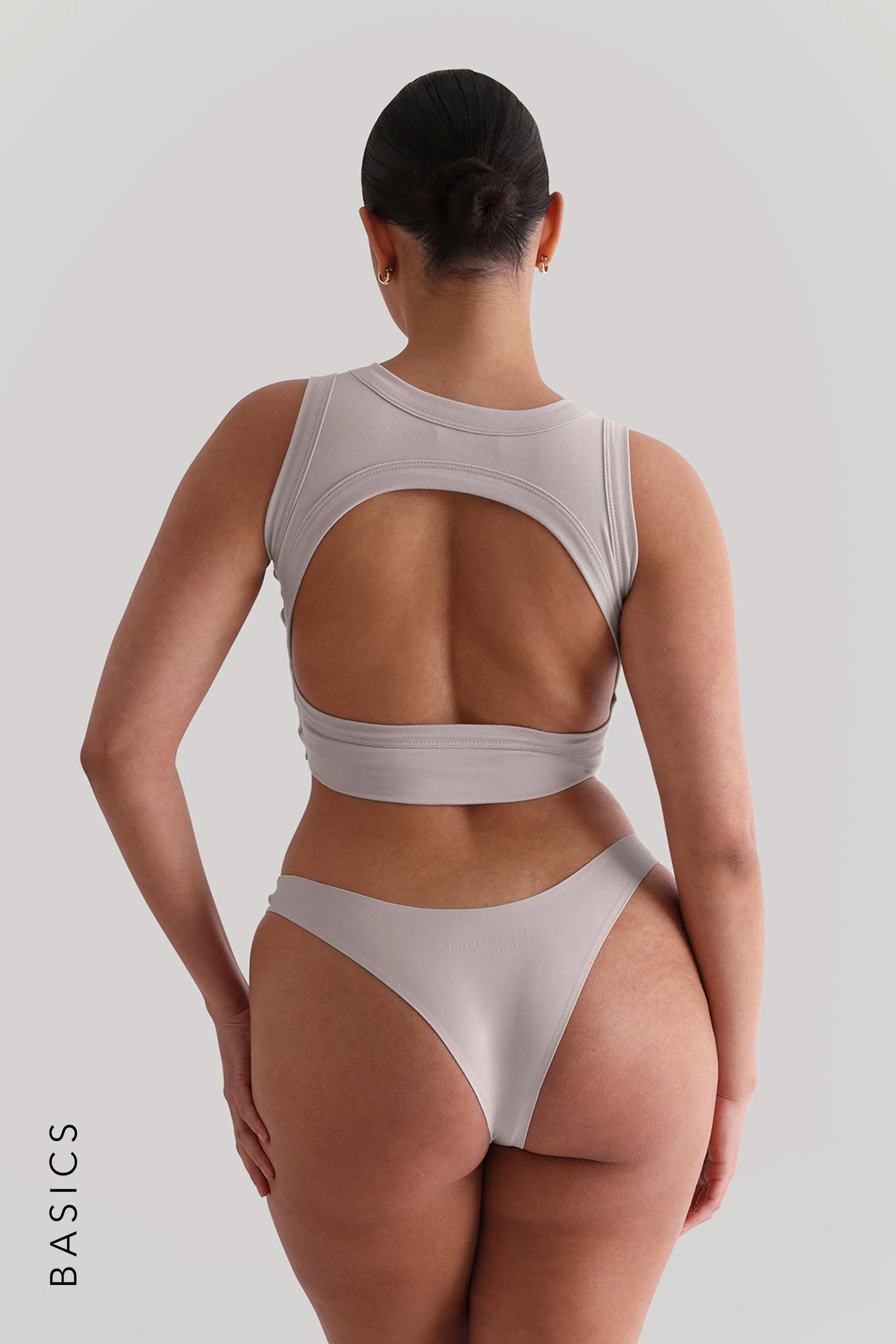 Open Back Crop Top - Soft Beige sold by My outfit online product image thumbnail 3