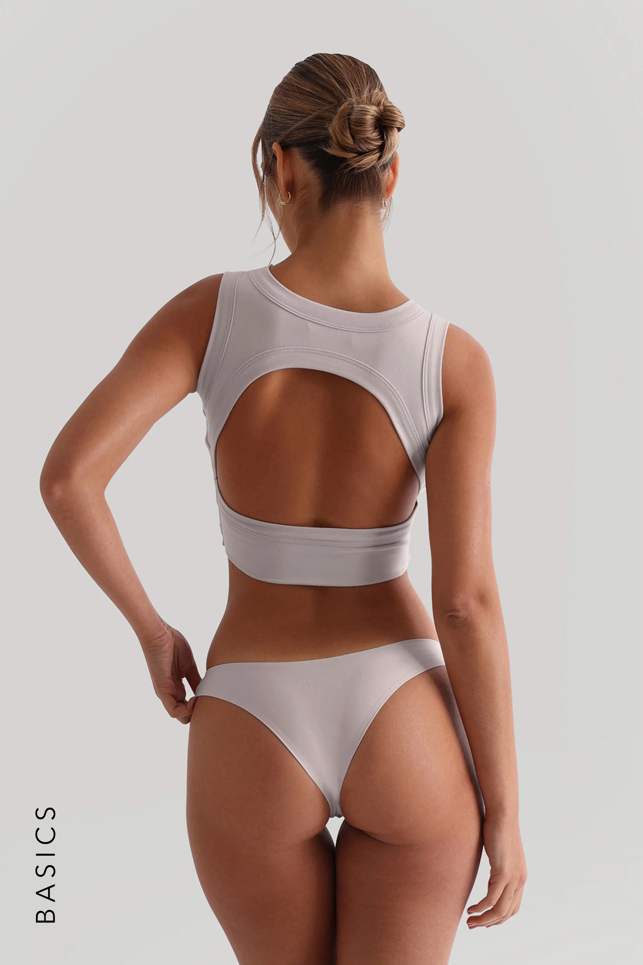 Open Back Crop Top - Soft Beige sold by My outfit online