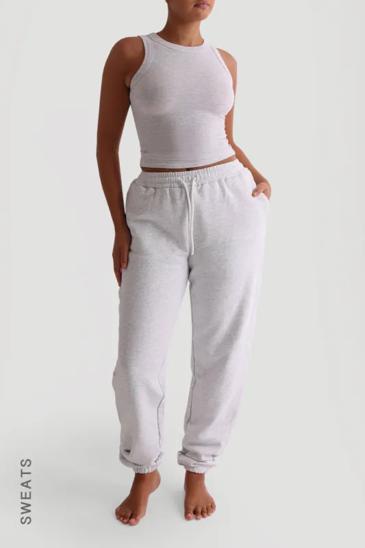 Jogger Fit Sweatpants - Light Heather Gray sold by My outfit online