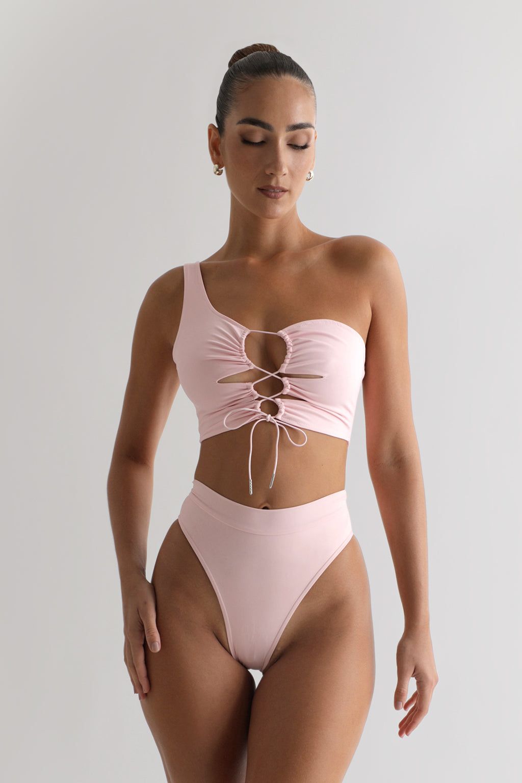 Luca High Waisted Bikini Bottoms - Pink sold by My outfit online product image thumbnail 3