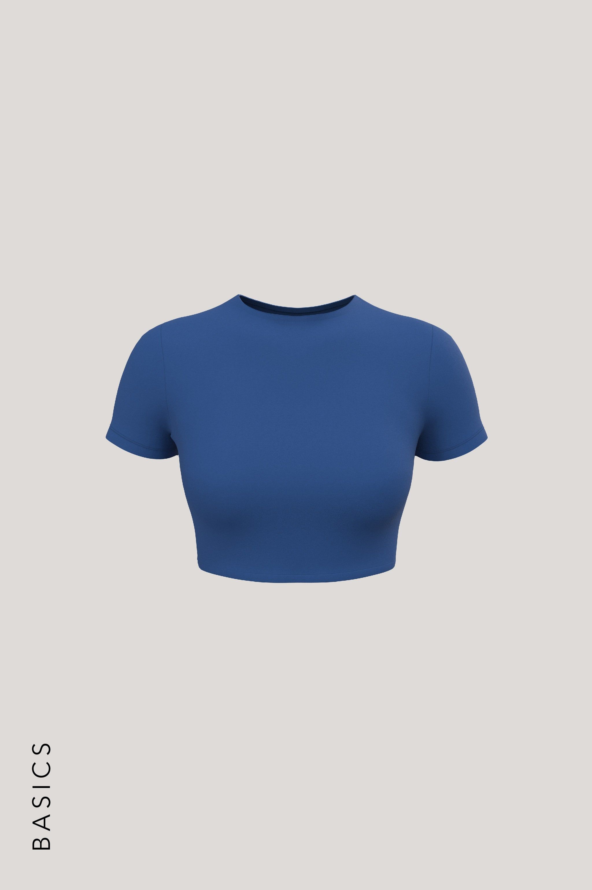 Mist Short Sleeve Crop Top - Cobalt sold by My outfit online