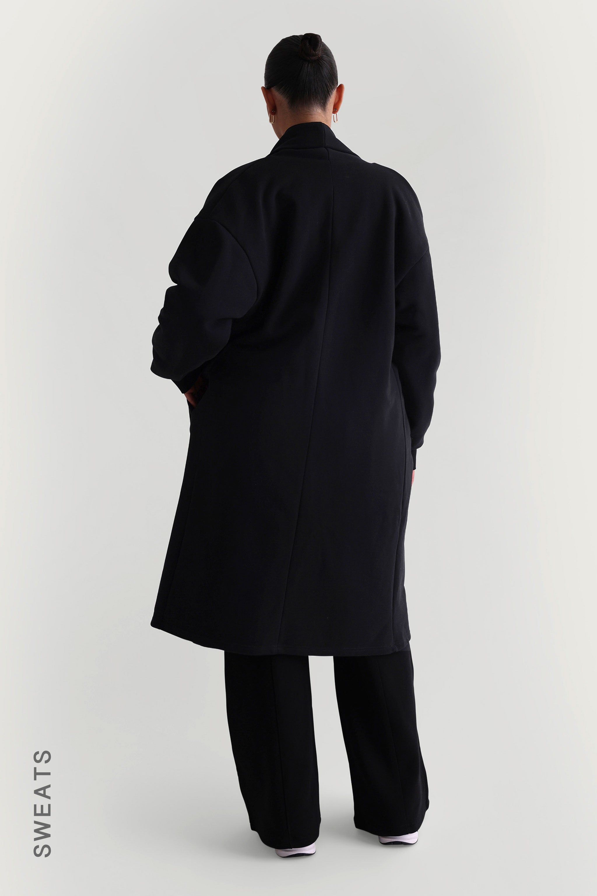 Oversized Sweat Cardigan - Black sold by My outfit online product image thumbnail 2