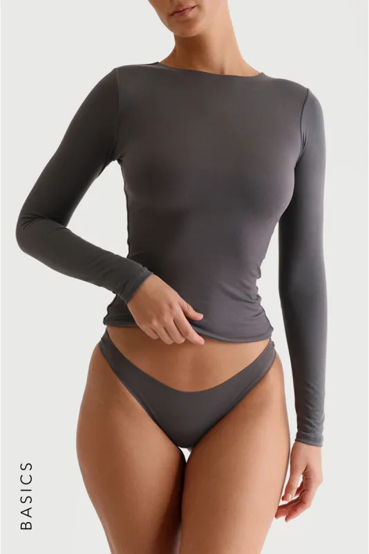 Mist Long Sleeve T-Shirt - Midnight Gray sold by My outfit online