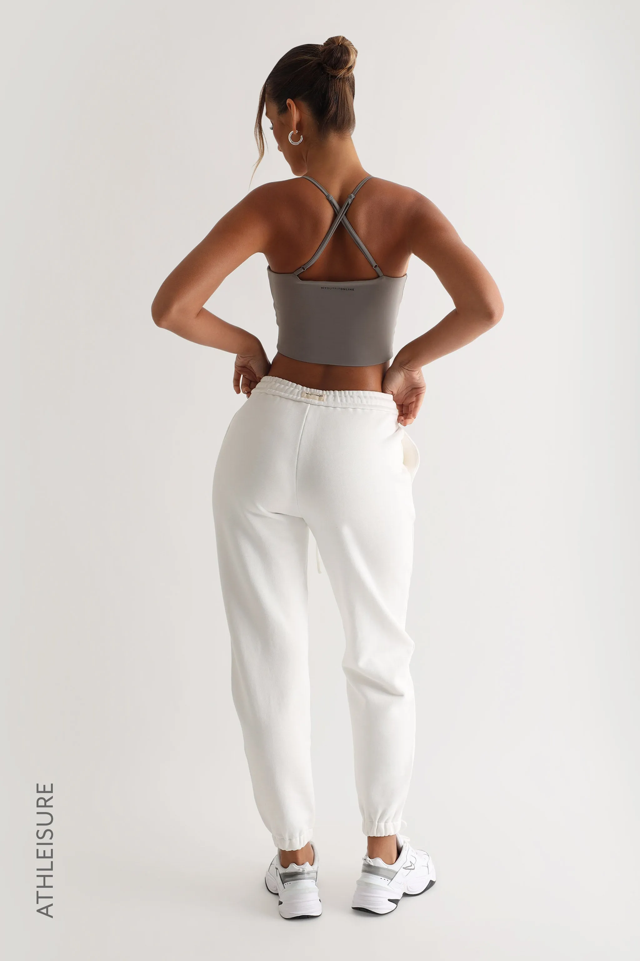 Thin Strap Athleisure Crop Top - Gray sold by My outfit online product image thumbnail 4