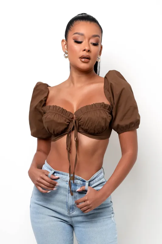 Close Together Top - Brown sold by My outfit online