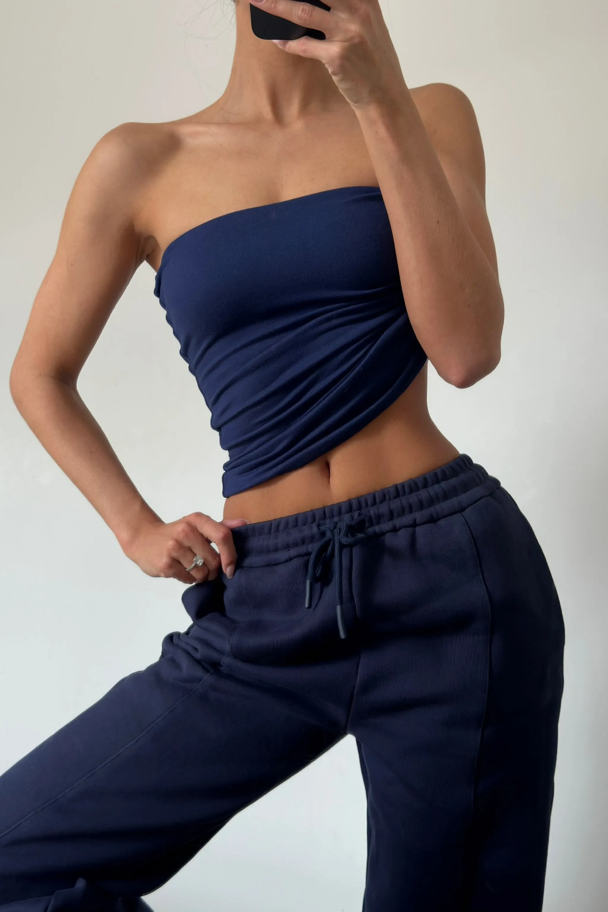 Classic Full-Length Tube Top - Navy sold by My outfit online