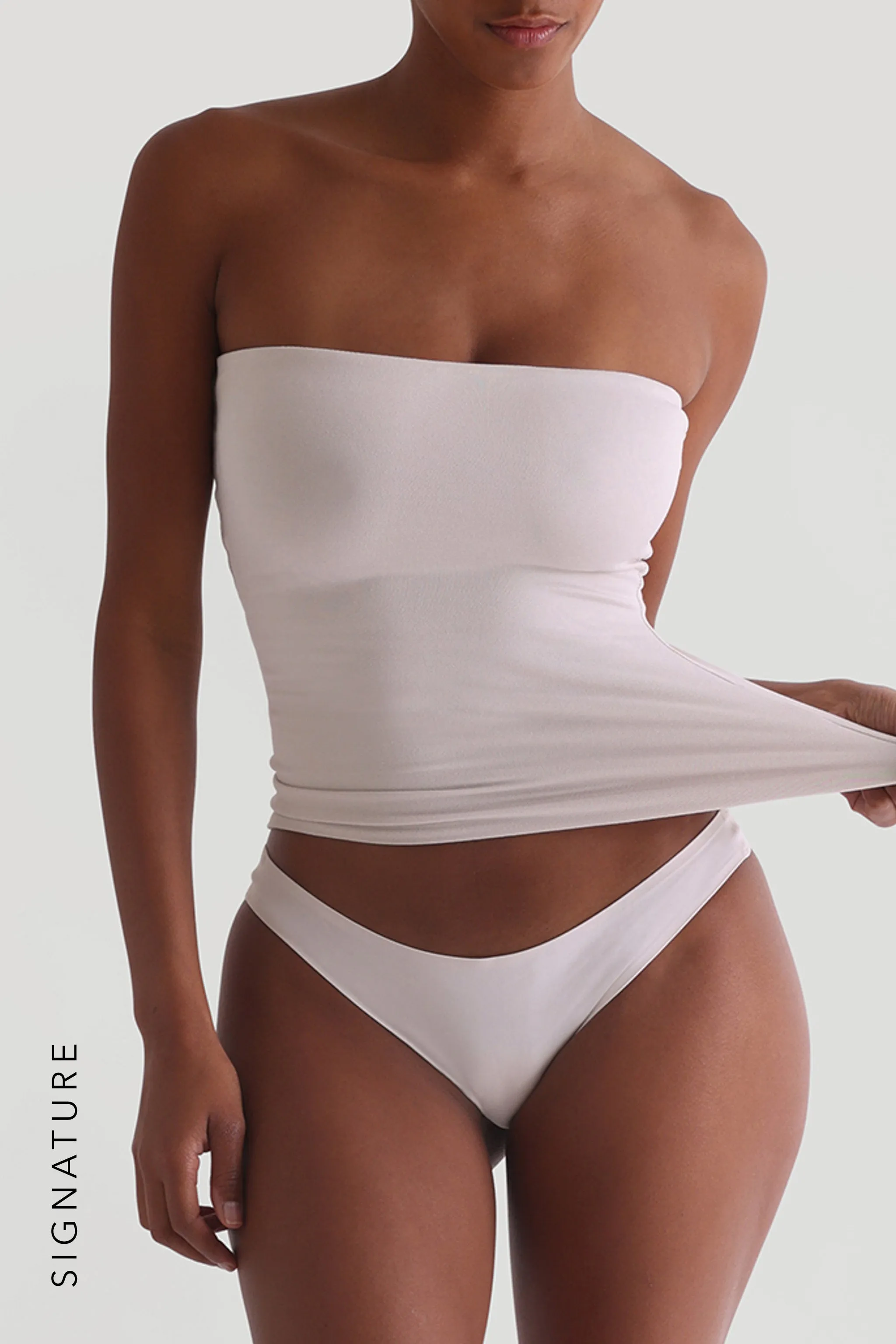Classic Full-Length Tube Top - Soft Beige sold by My outfit online product image thumbnail 3