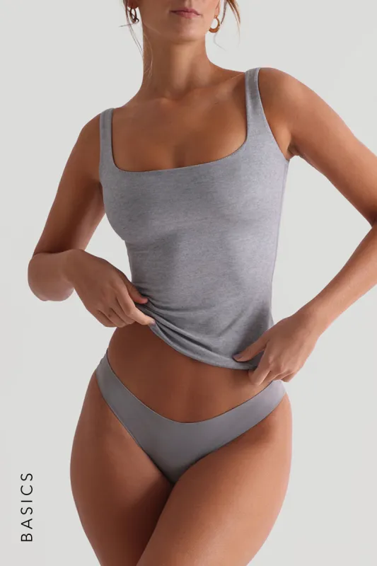 Second Skin Tank Top - Heather Gray sold by My outfit online