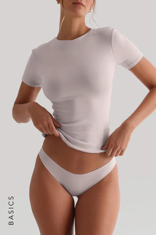 Mist Short Sleeve T-Shirt - Soft Beige sold by My outfit online