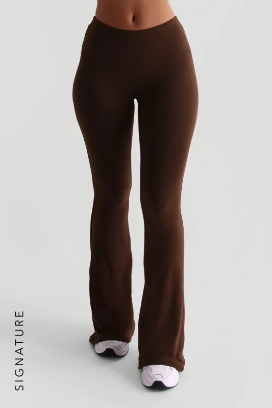 Pro-Technical Flared Leggings - Espresso sold by My outfit online