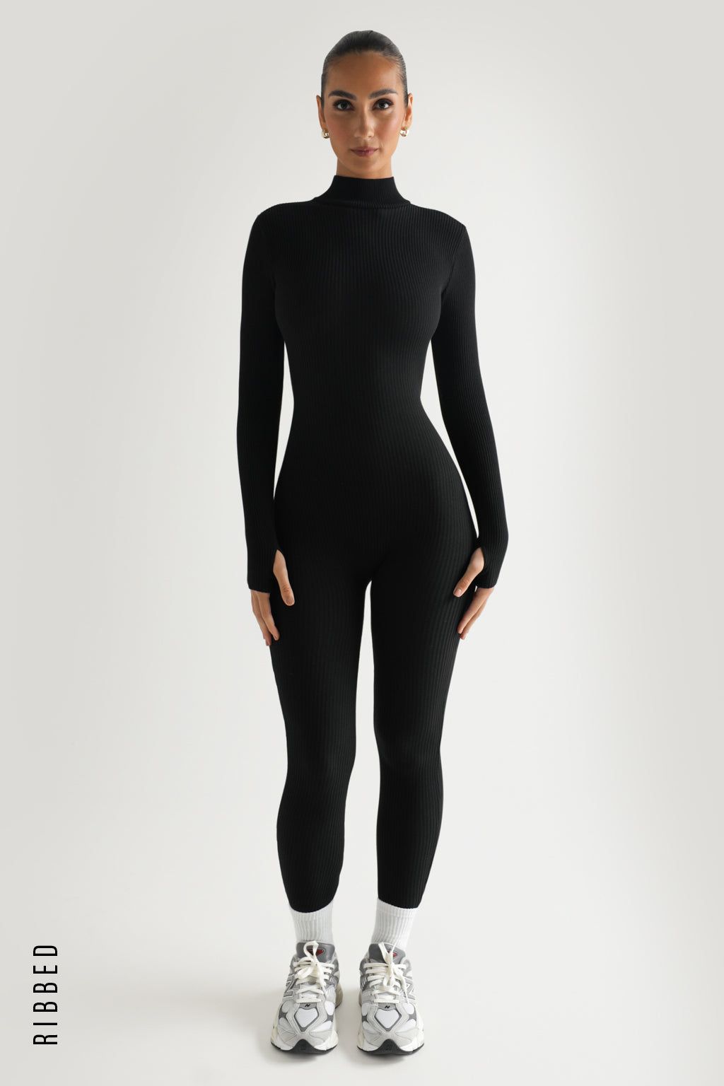 Kendall Ribbed Jumpsuit - Black sold by My outfit online product image thumbnail 2