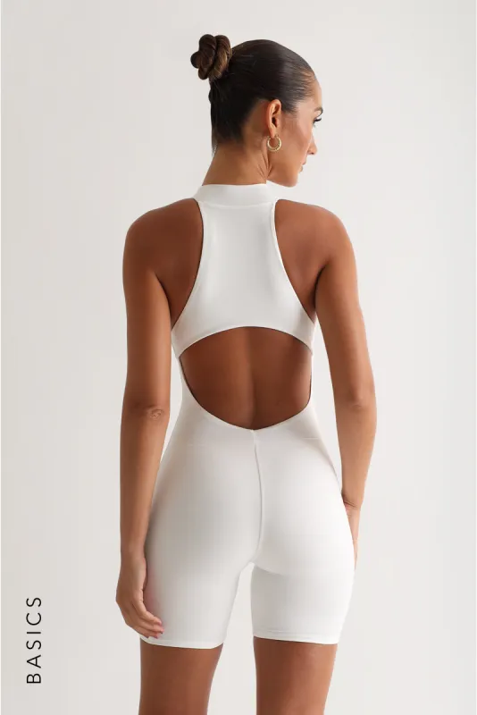 Active Romper - White sold by My outfit online