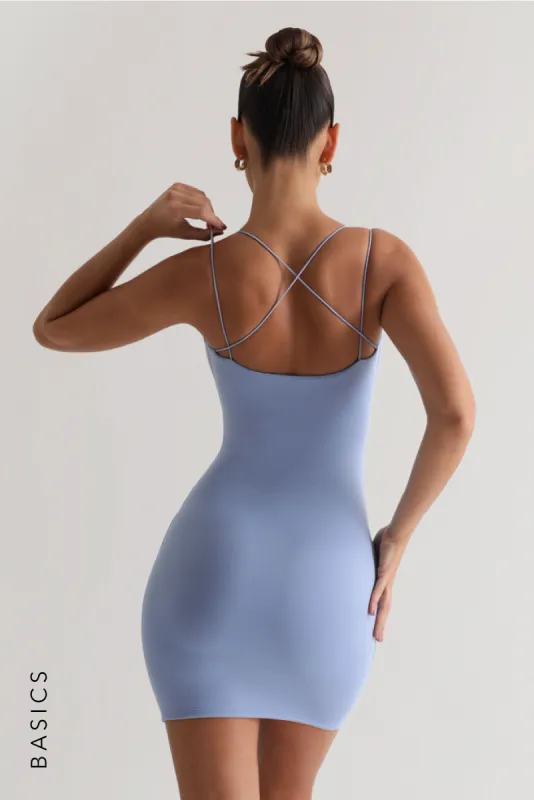 String Crossback Mini Dress - Periwinkle sold by My outfit online
