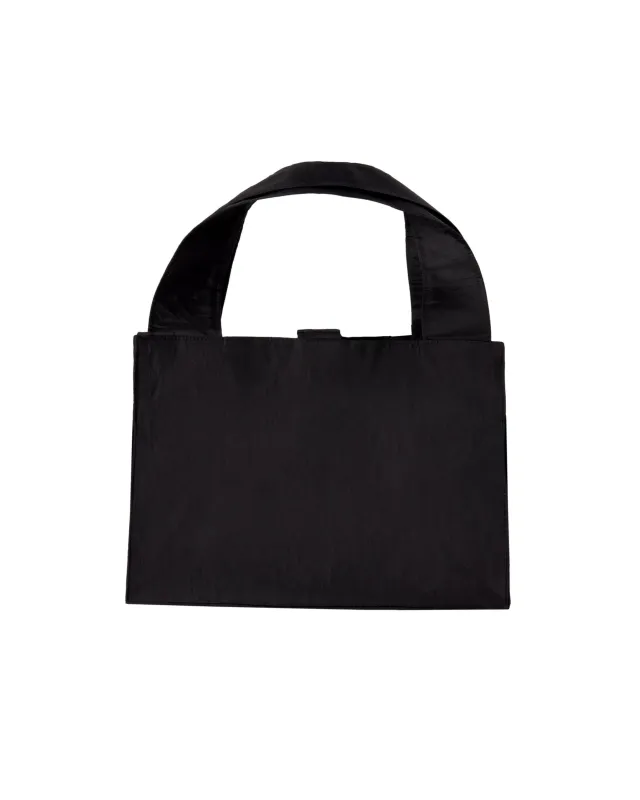 LADY BAG IN BLACK SILK made by Coming of Age