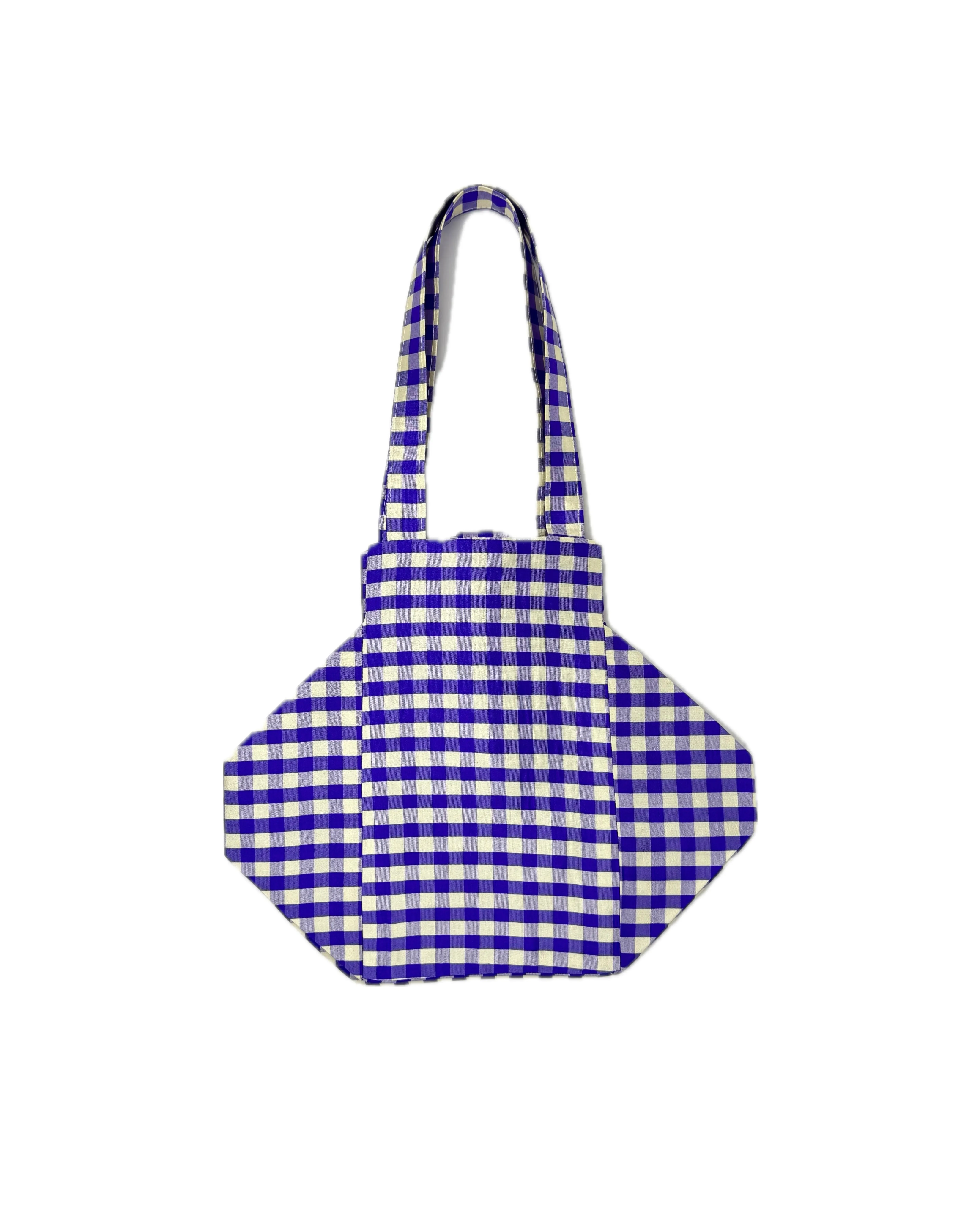 EVERYDAY BAG IN GINGHAM PURPLE IVORY sold by Coming of Age