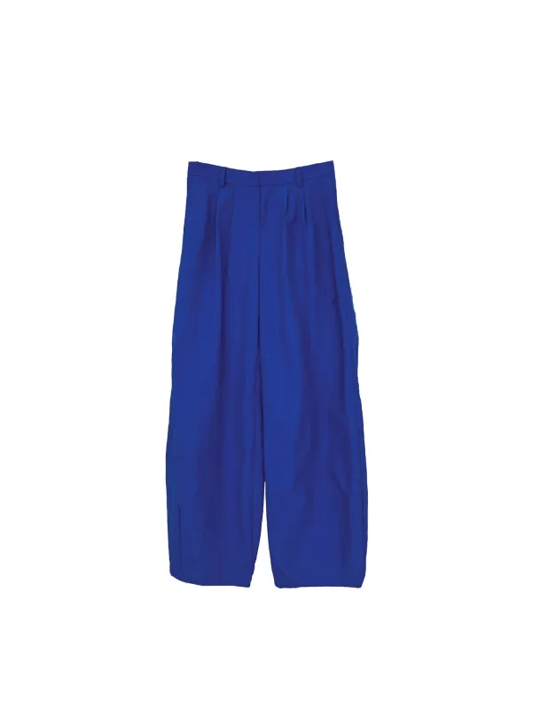 BIG PANT IN ROYAL NYLON made by Coming of Age