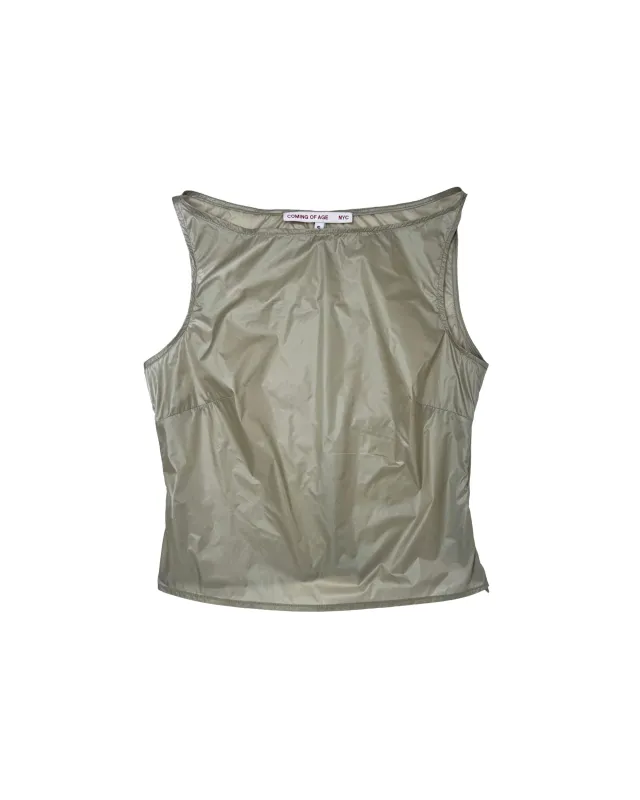 BOATNECK TOP IN UMBER made by Coming of Age