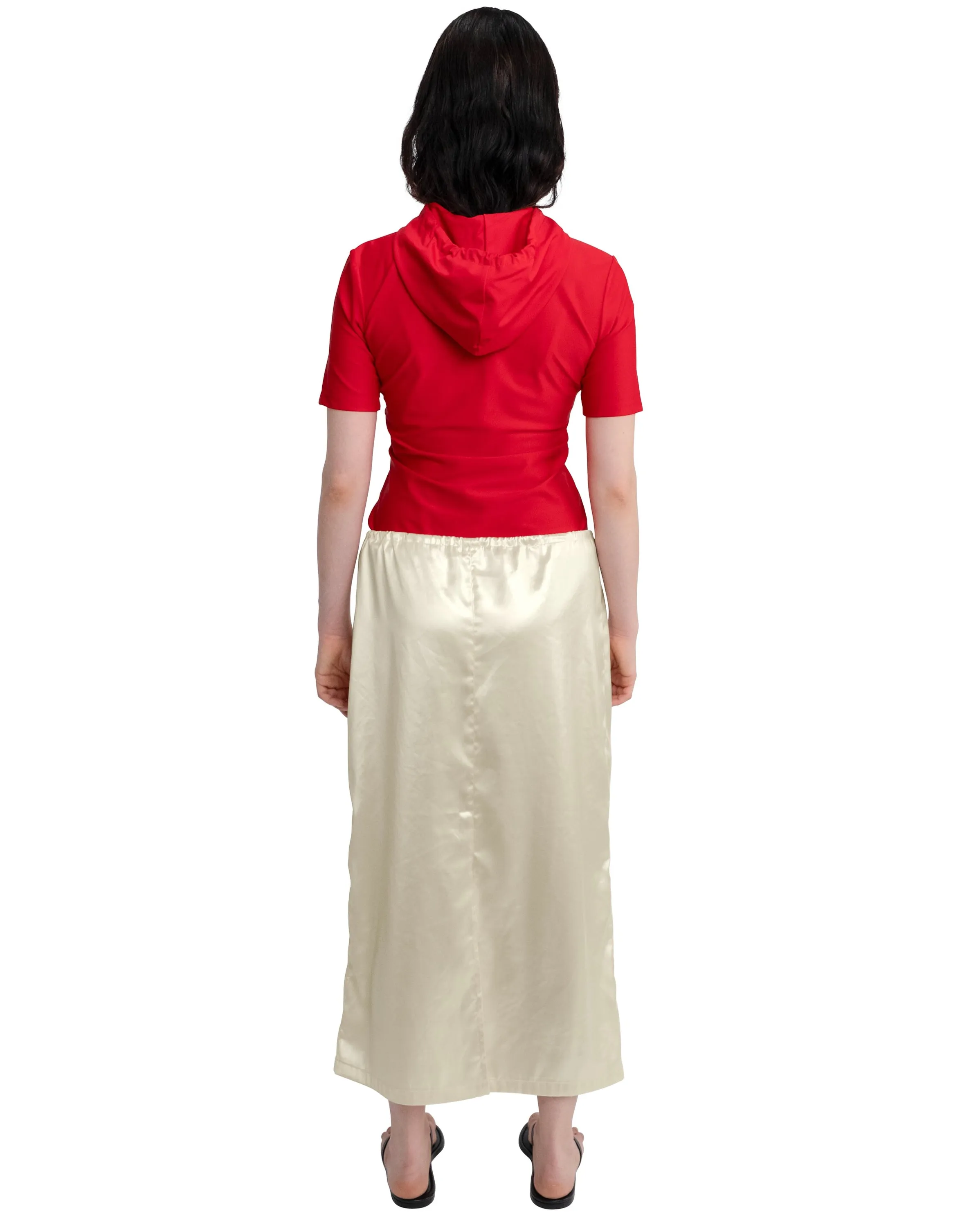 SS HOODIE IN RED RED SPANDEX sold by Coming of Age product image thumbnail 3