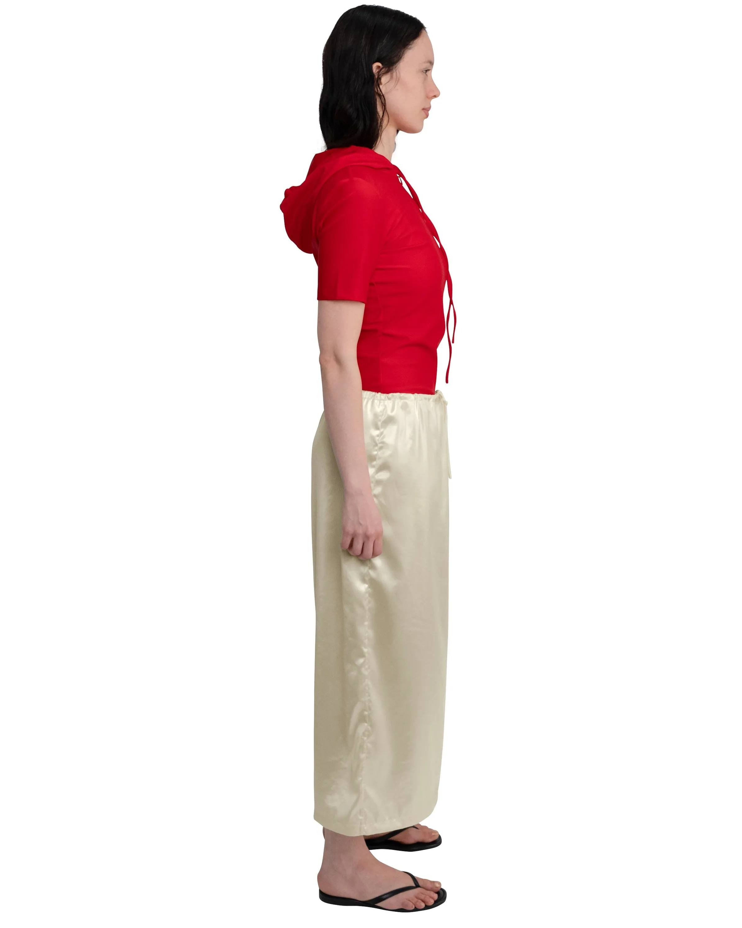SS HOODIE IN RED RED SPANDEX sold by Coming of Age product image thumbnail 2
