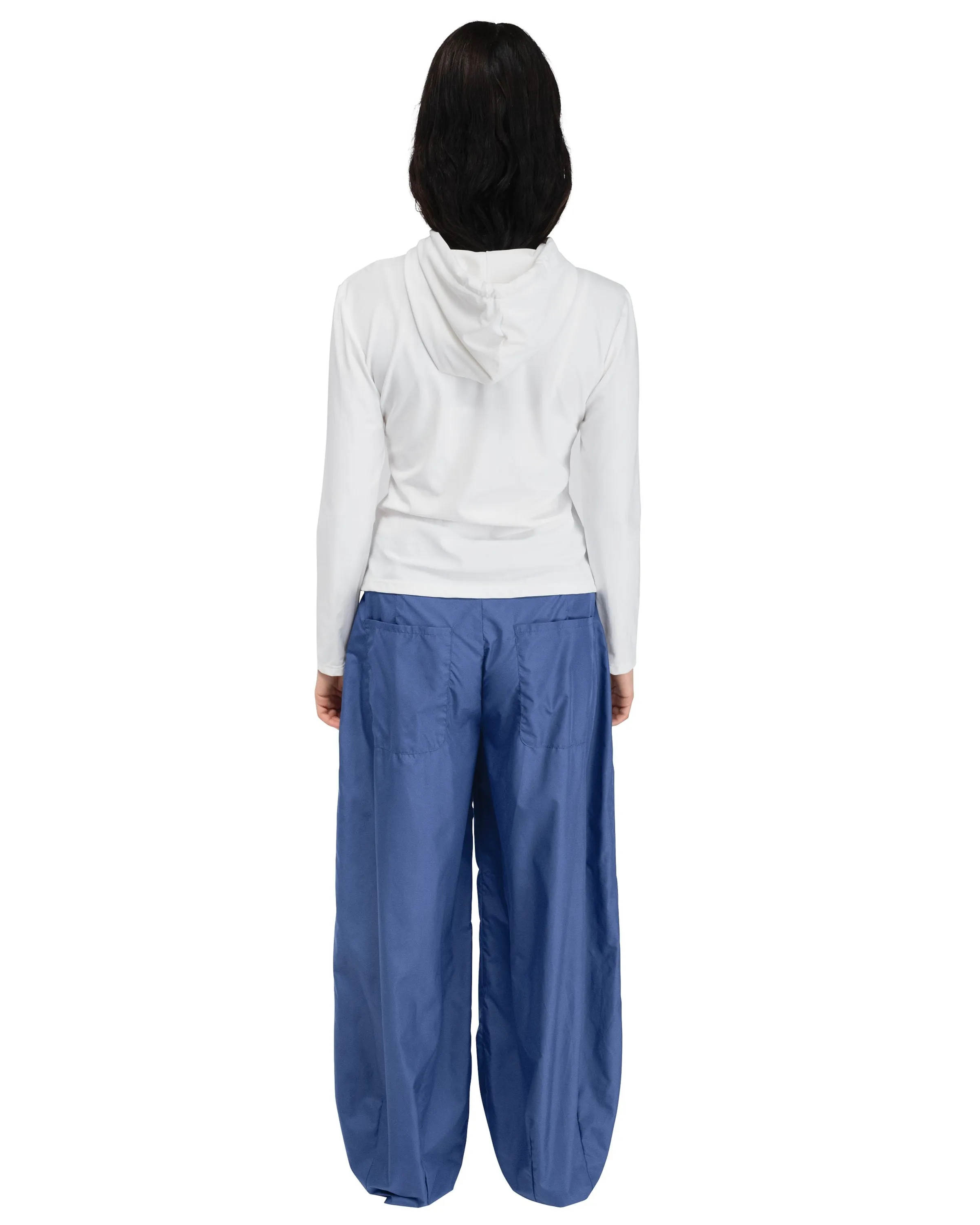 FITTED HOODIE IN WHITE SPANDEX sold by Coming of Age product image thumbnail 3