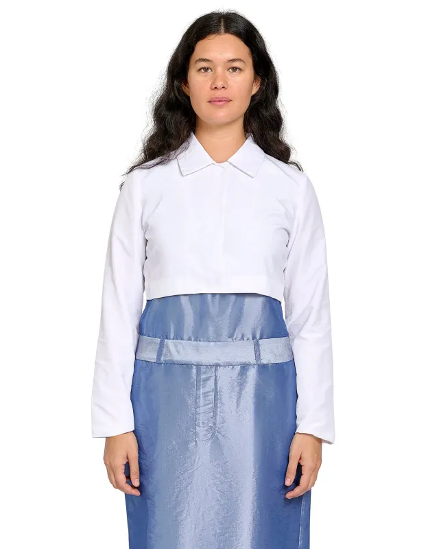 BOLERO IN WHITE NYLON made by Coming of Age