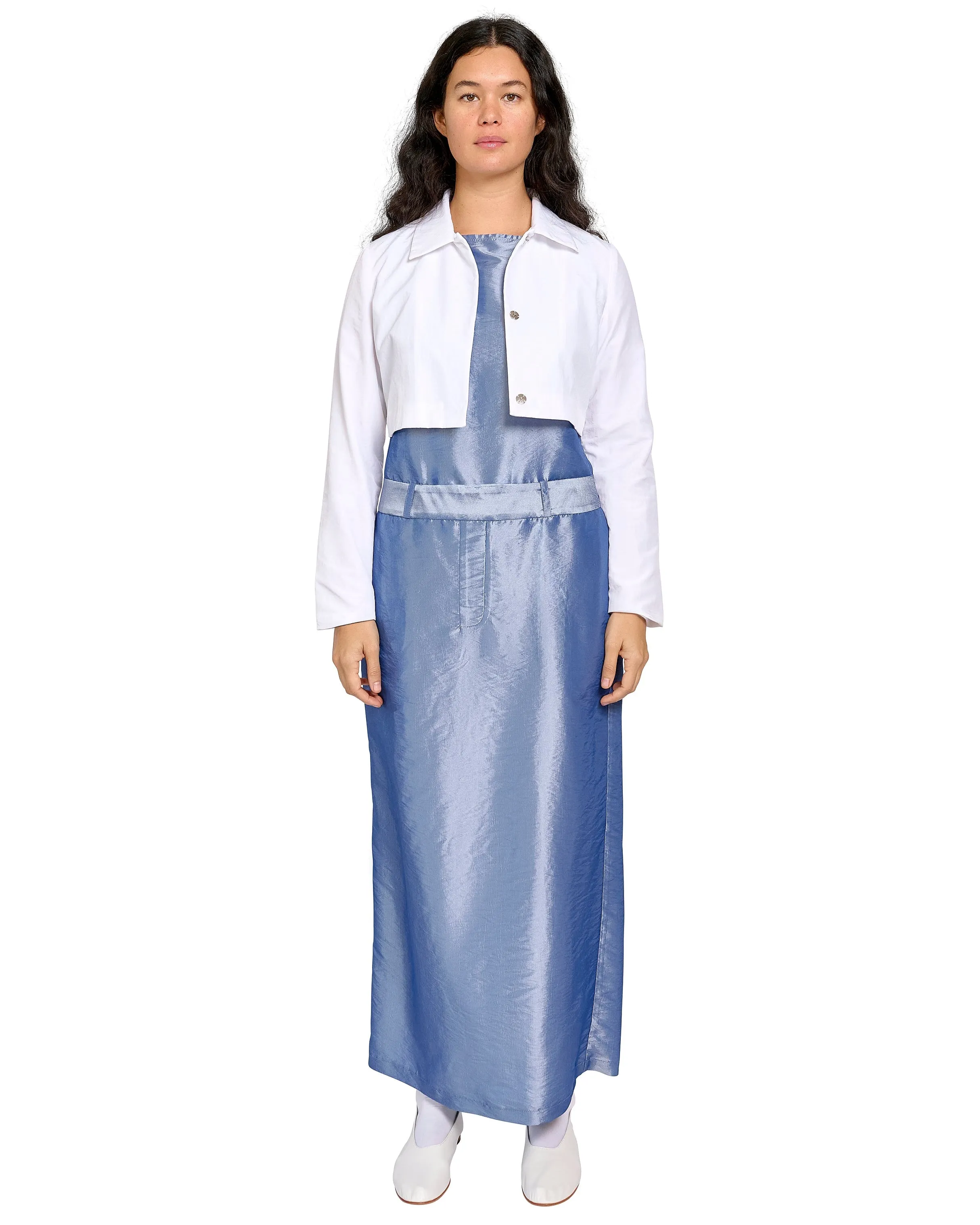 BOLERO IN WHITE NYLON sold by Coming of Age product image thumbnail 2