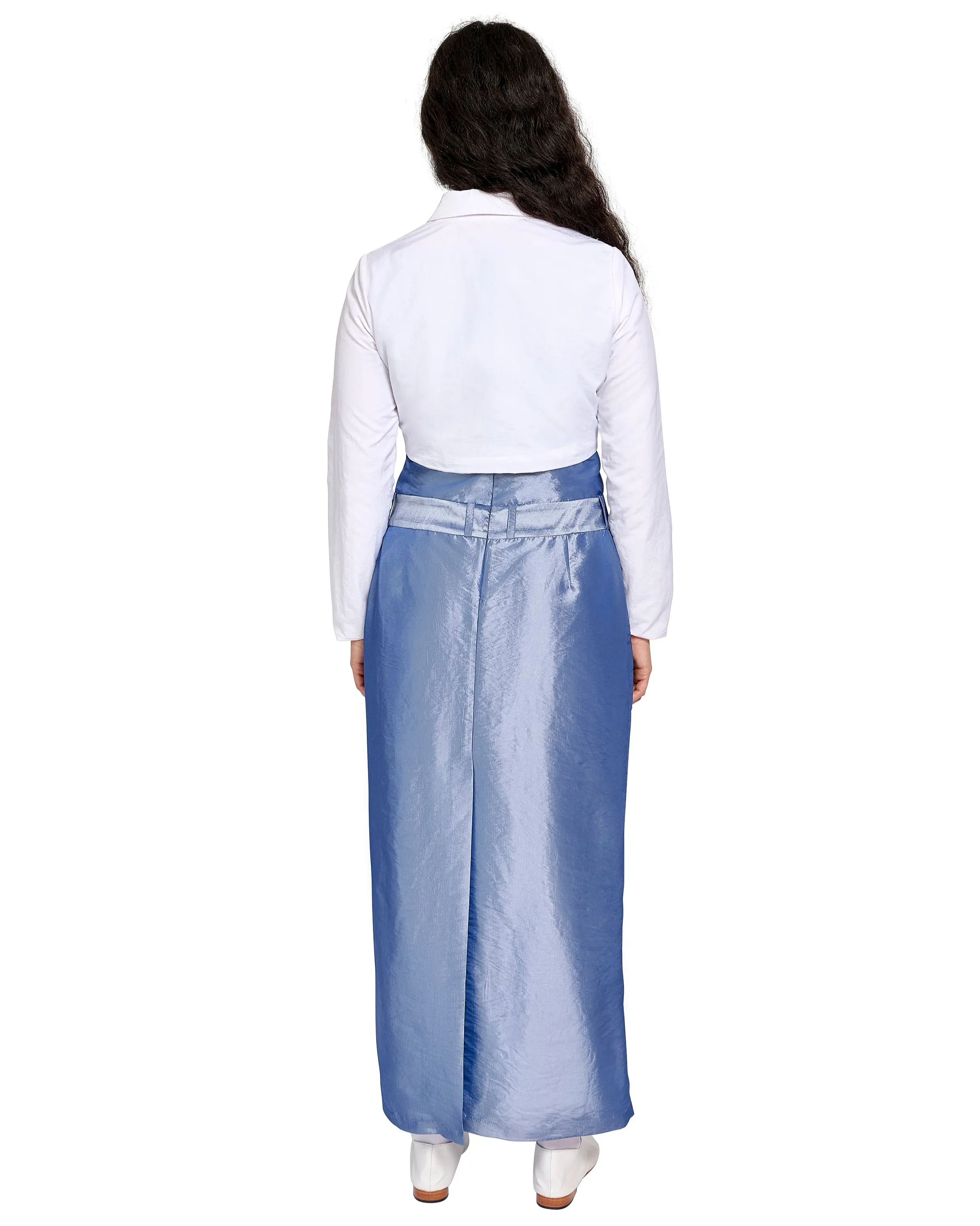 BOLERO IN WHITE NYLON sold by Coming of Age product image thumbnail 4