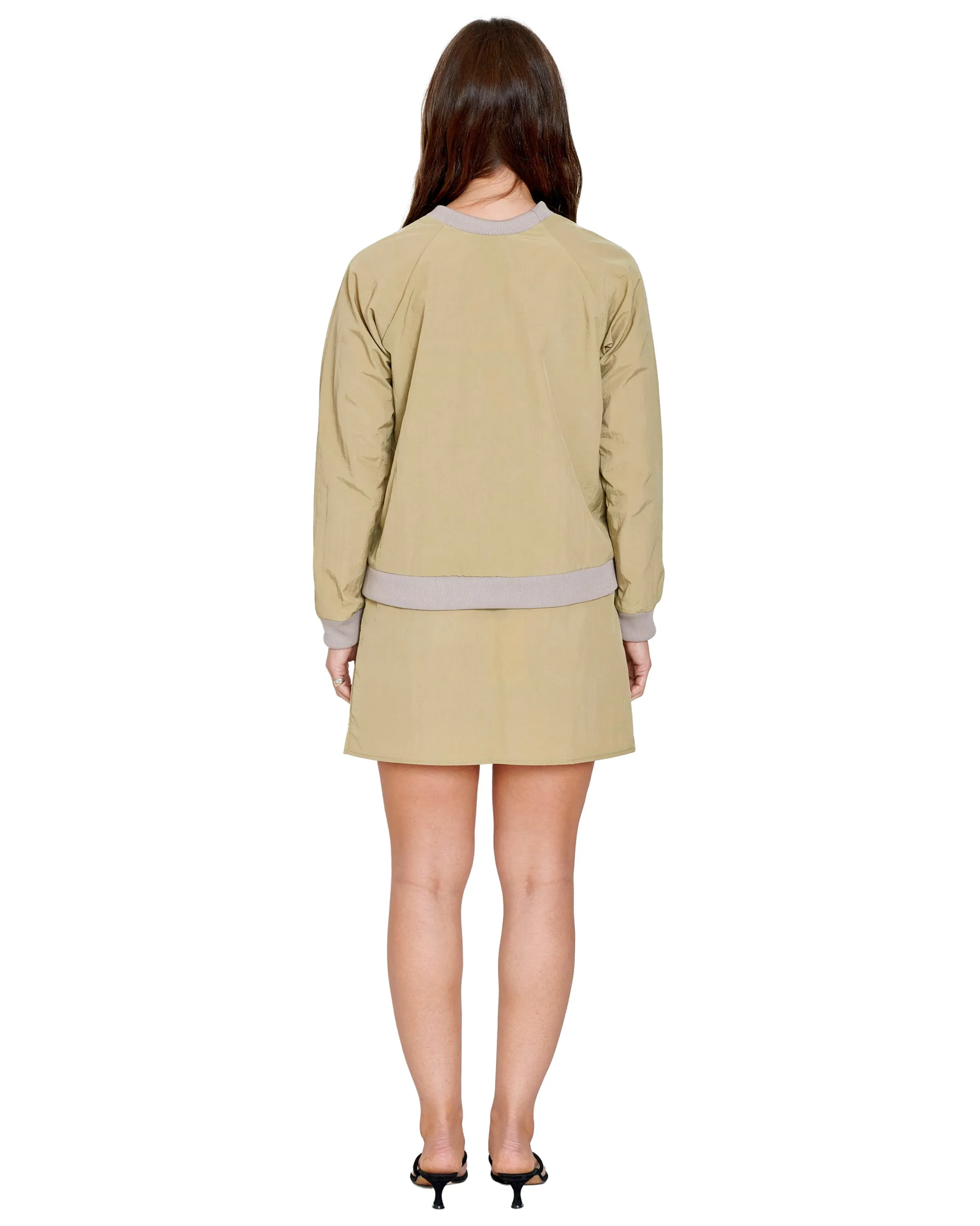 LS PULL OVER IN TAN NYLON sold by Coming of Age product image thumbnail 3