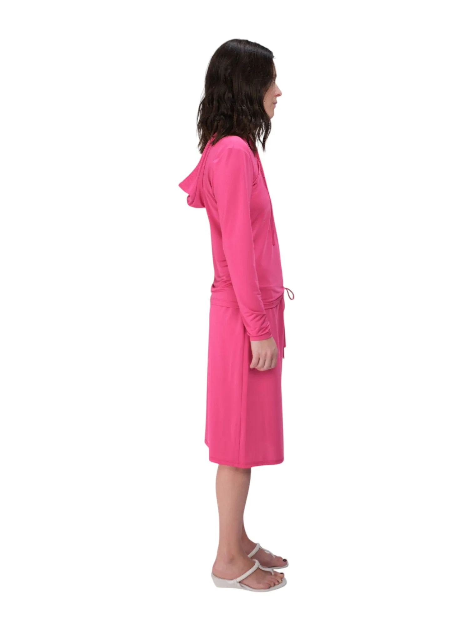 HOODIE IN BUBBLE GUM SPANDEX sold by Coming of Age product image thumbnail 2