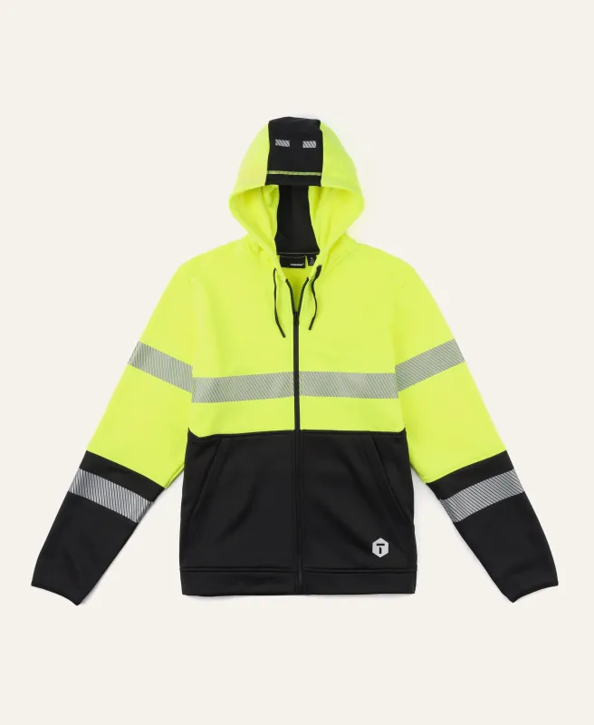 M2 Grid Zip Up Hoodie - Hi Vis sold by Truewerk