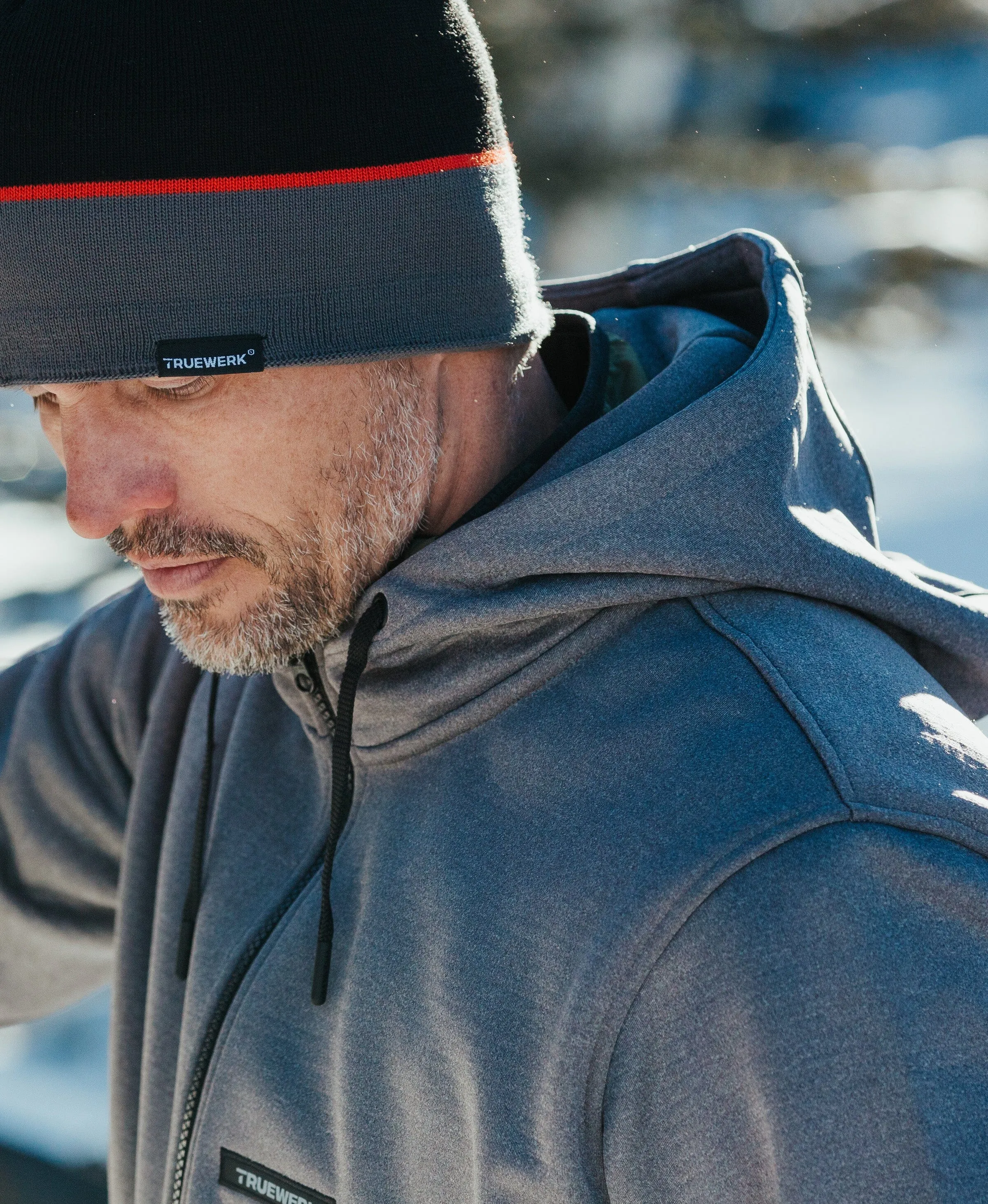 M2 Grid Zip Up Hoodie sold by Truewerk product image thumbnail 3