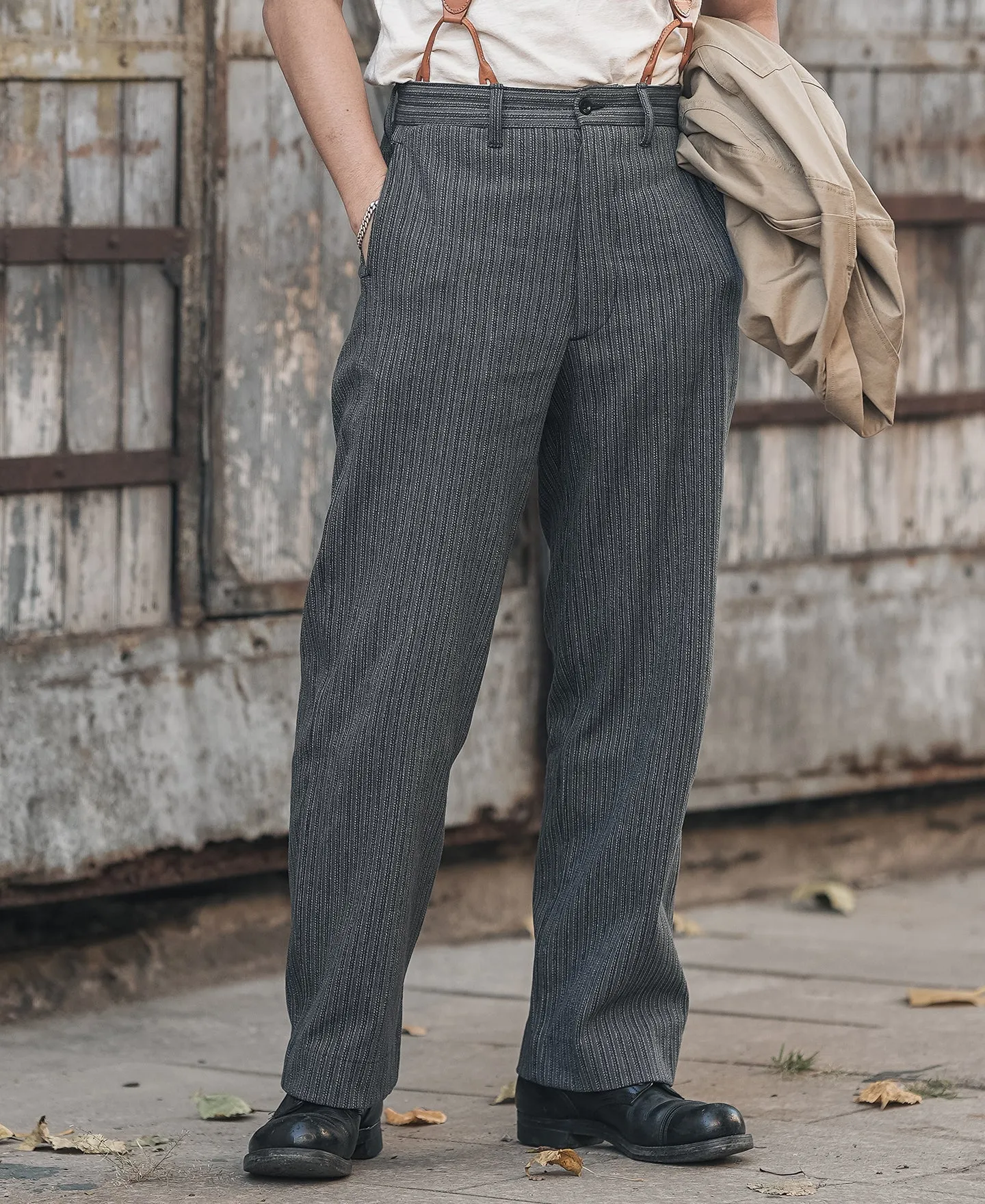 Lot 931 Black & Gray Stripe Pants sold by Bronson Mfg. product image thumbnail 3