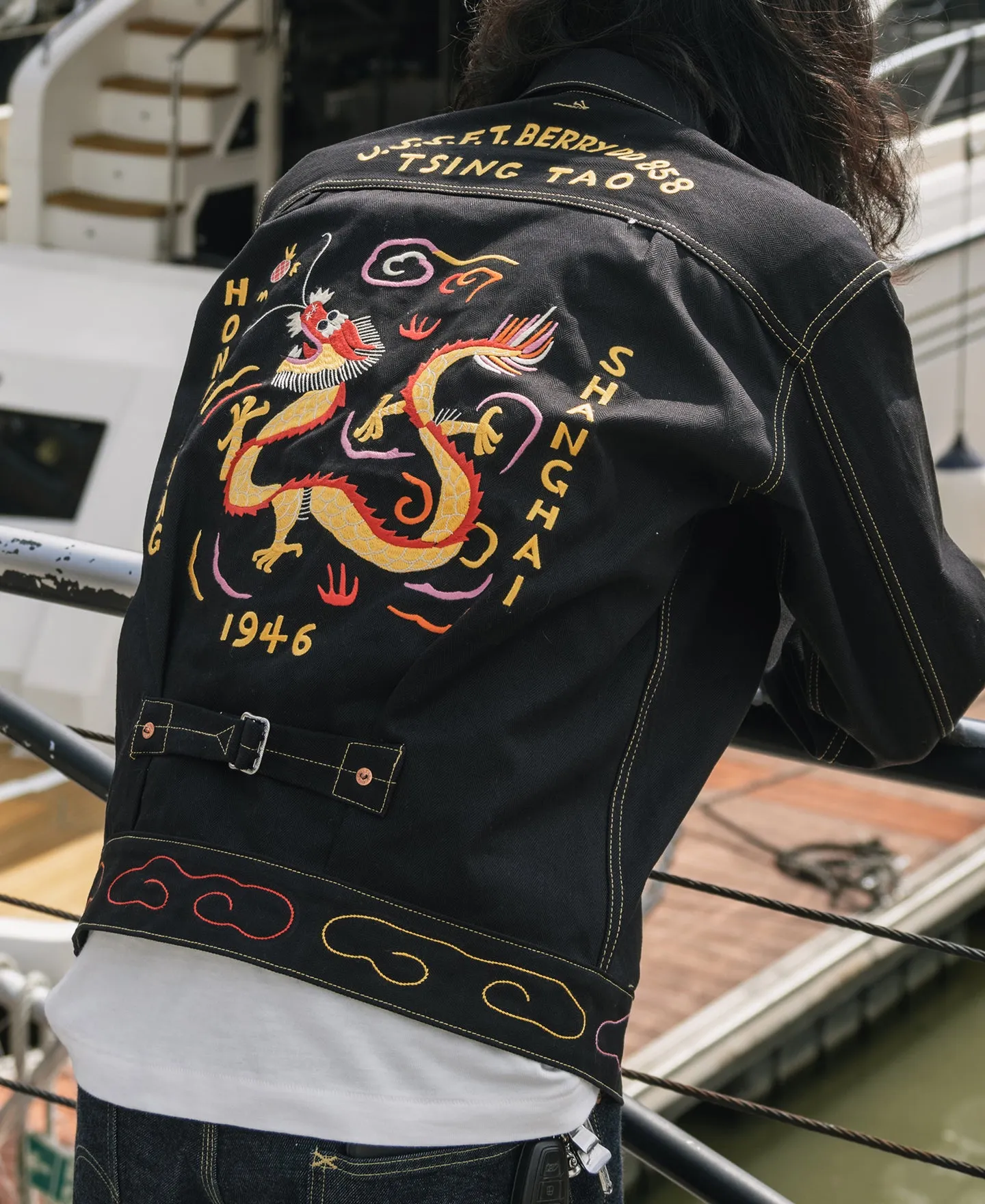 1946 China Dragon Embroidery Souvenir Tour Jacket sold by Bronson Mfg. product image thumbnail 3