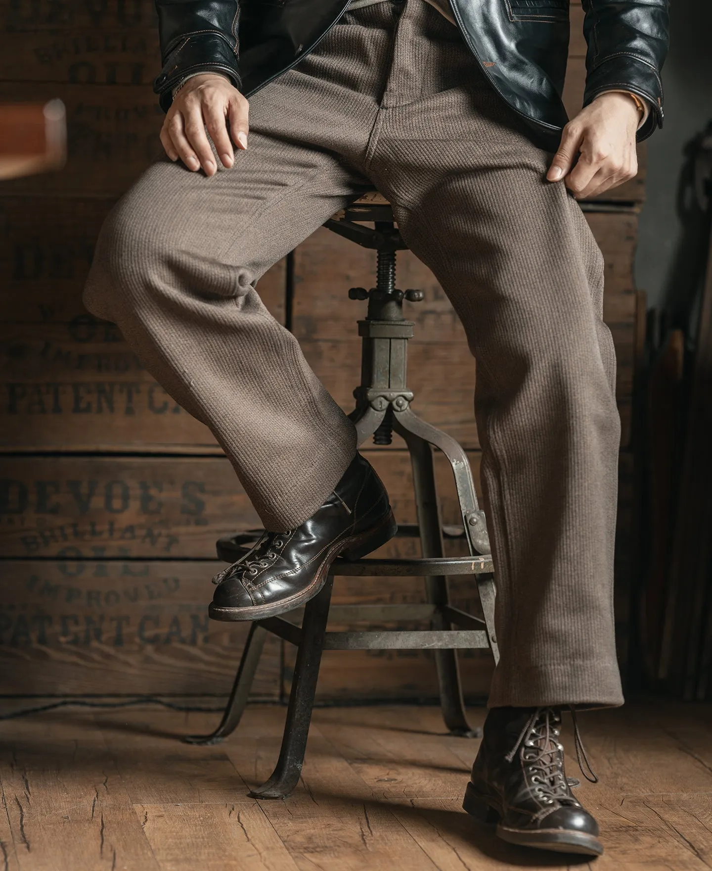 Lot 929 Pique Salt & Pepper Stripe Pants sold by Bronson Mfg. product image thumbnail 4